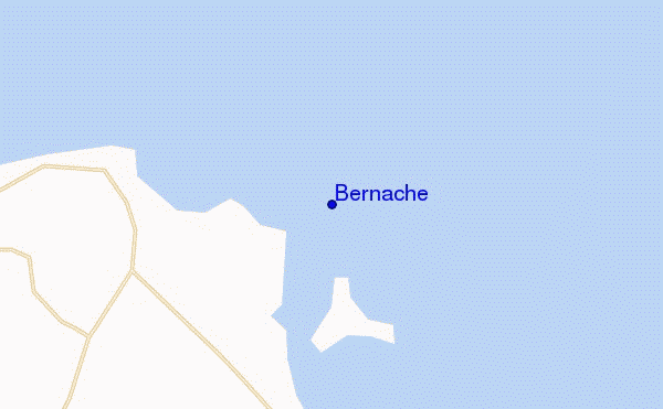 mapa de localização de Bernache