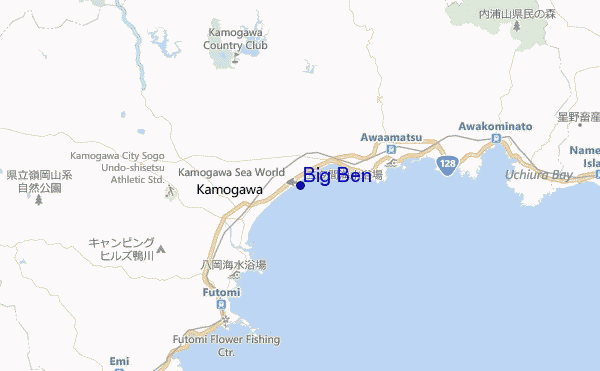 mapa de localização de Big Ben