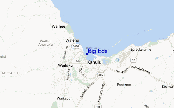 mapa de localização de Big Eds