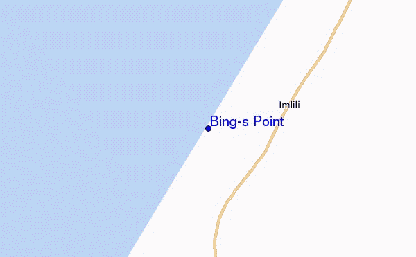mapa de localização de Bing's Point
