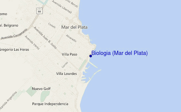 mapa de localização de Biologia (Mar del Plata)