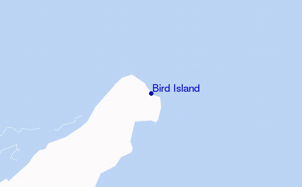 mapa de localização de Bird Island