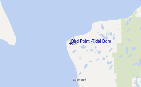 Bird Point (Tidal Bore) Location Map
