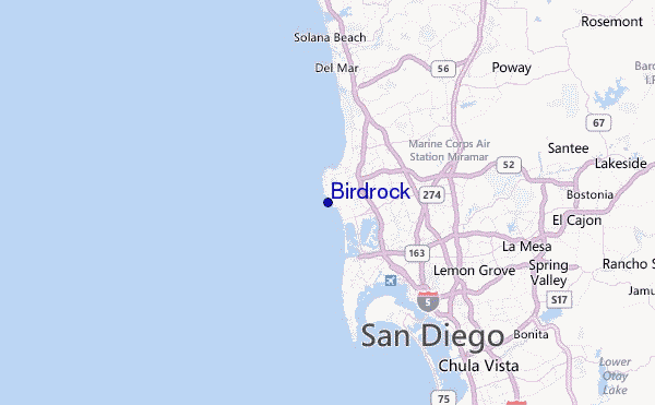 Birdrock Location Map