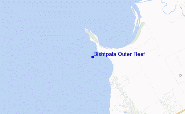 mapa de localização de Bishtpala Outer Reef