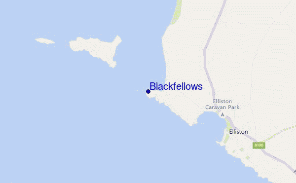 mapa de localização de Blackfellows