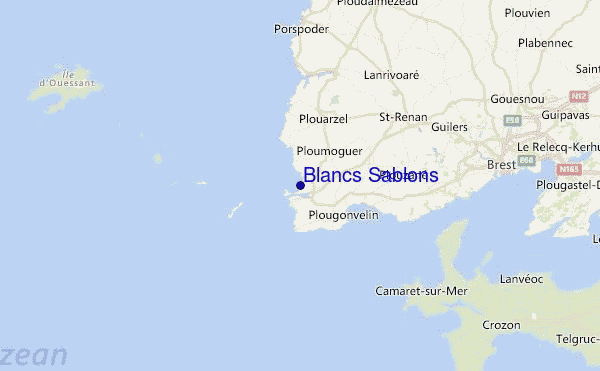 Blancs Sablons Location Map