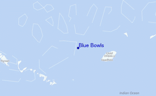 mapa de localização de Blue Bowls