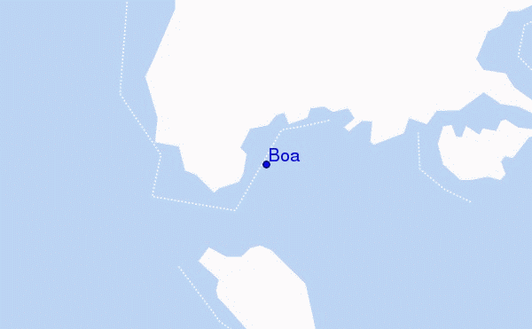 mapa de localização de Boa
