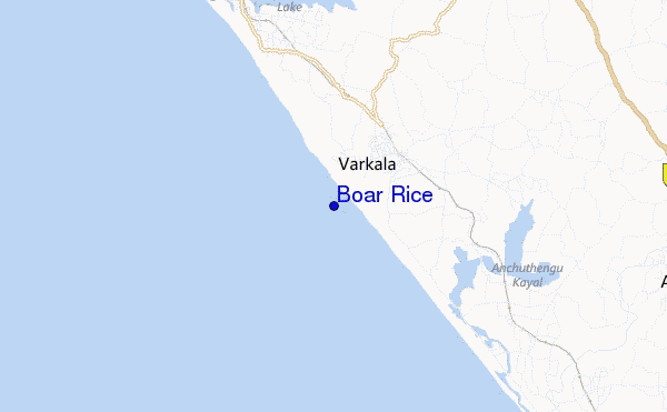 mapa de localização de Boar Rice