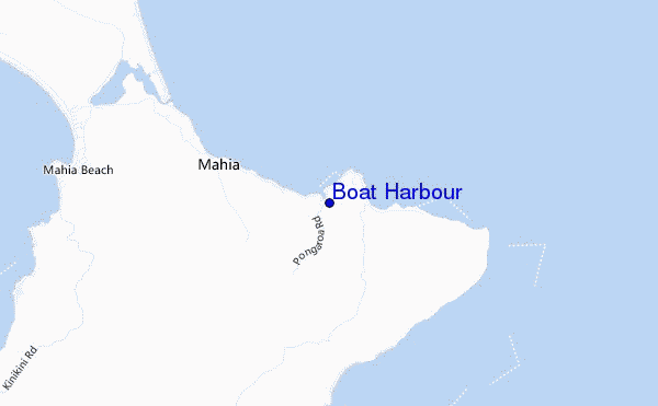 mapa de localização de Boat Harbour