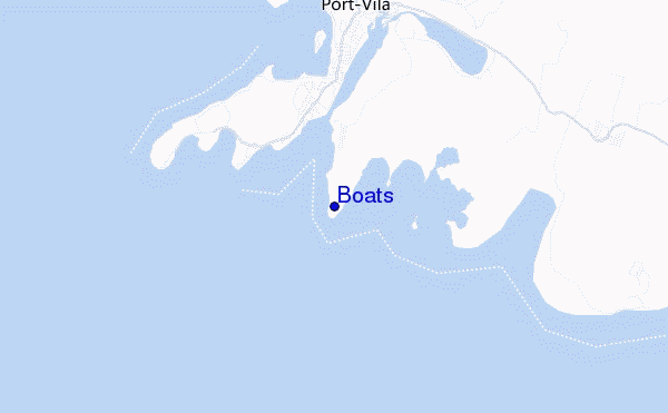 mapa de localização de Boats