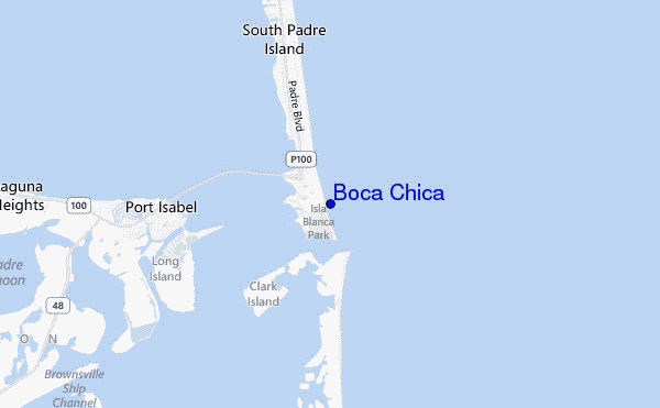 mapa de localização de Boca Chica