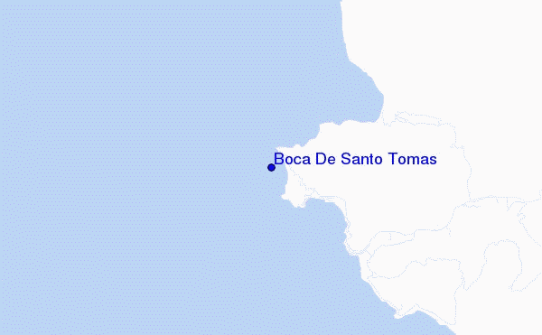 mapa de localização de Boca De Santo Tomas