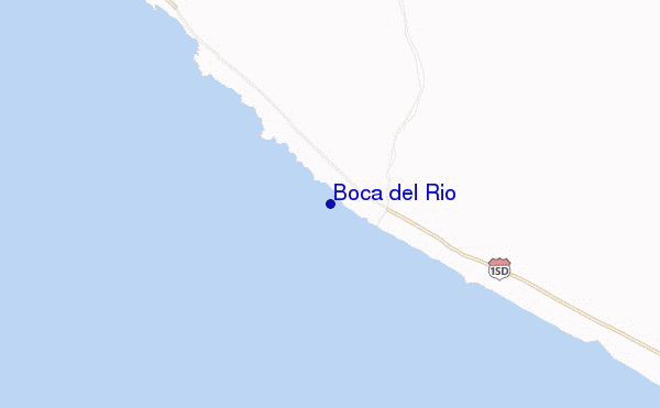 mapa de localização de Boca del Rio