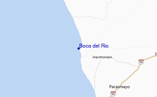 mapa de localização de Boca del Rio