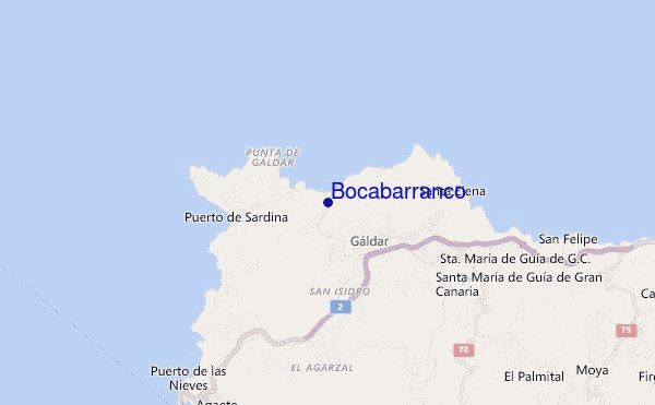mapa de localização de Bocabarranco