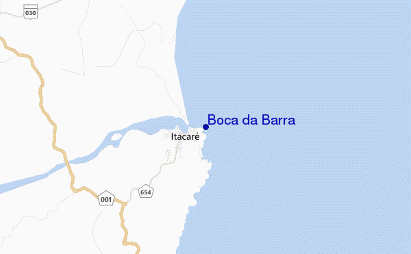 mapa de localização de Boca da Barra