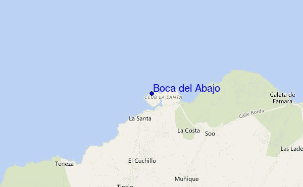 mapa de localização de Boca del Abajo