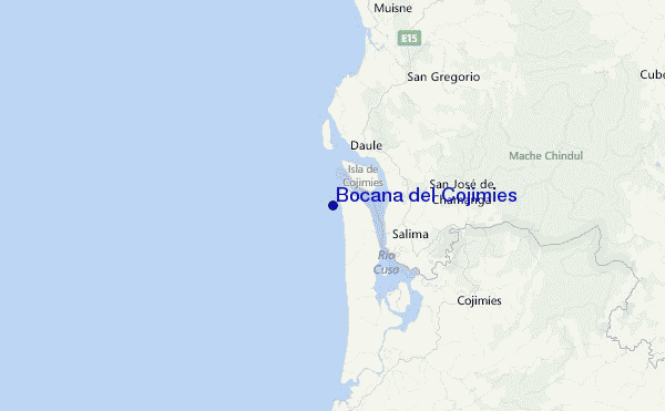 Bocana del Cojimies Location Map