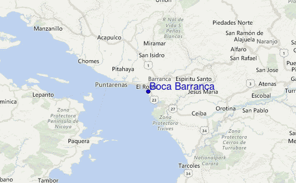 Boca Barranca Location Map