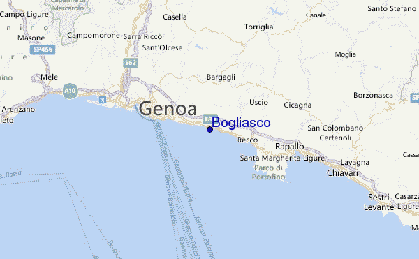 Bogliasco Location Map