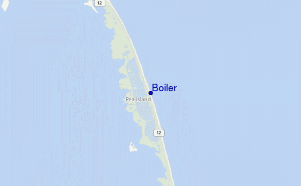 mapa de localização de Boiler