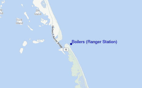 mapa de localização de Boilers (Ranger Station)