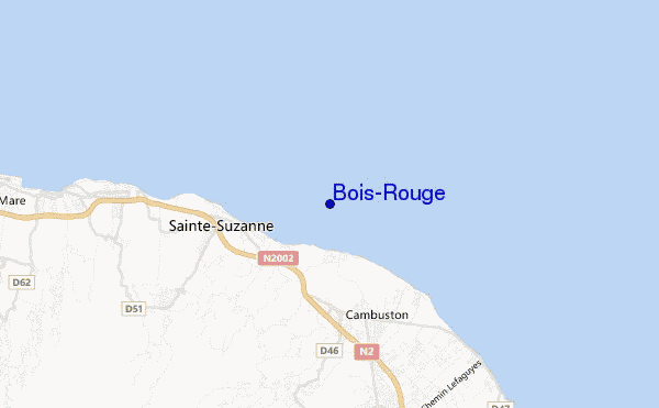 mapa de localização de Bois-Rouge