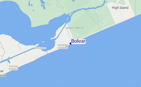 mapa de localização de Bolivar