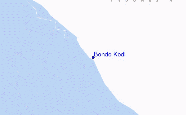 mapa de localização de Bondo Kodi