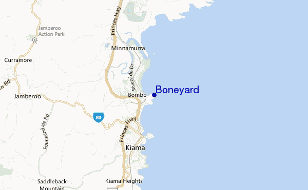 mapa de localização de Boneyard