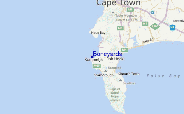 Boneyards Location Map