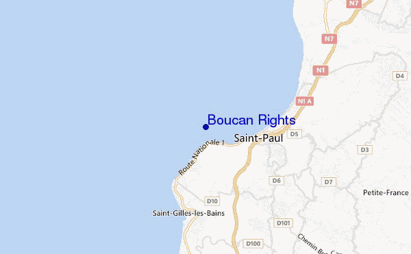 mapa de localização de Boucan Rights