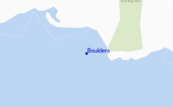 mapa de localização de Boulders