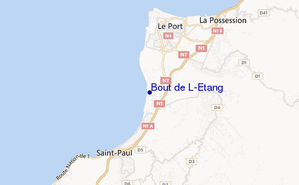 mapa de localização de Bout de L'Etang