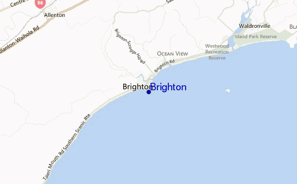 mapa de localização de Brighton