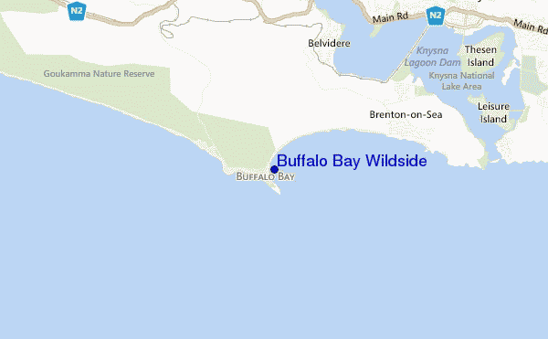 mapa de localização de Buffalo Bay Wildside