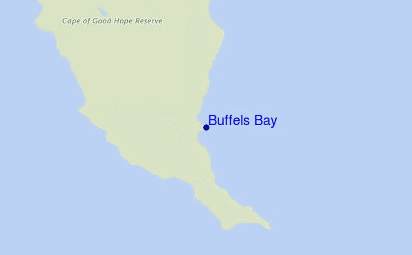 mapa de localização de Buffels Bay