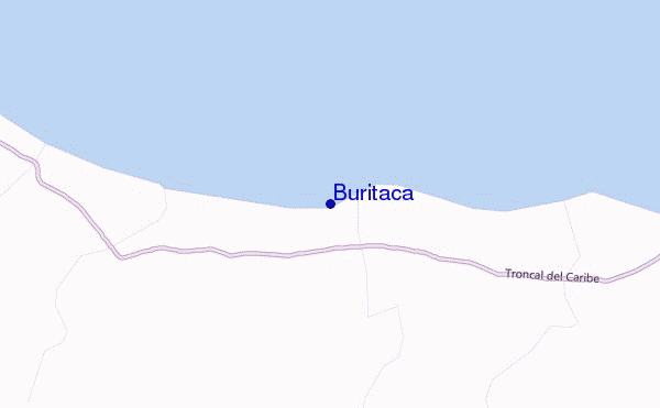 mapa de localização de Buritaca