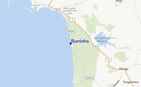 mapa de localização de Burrinho