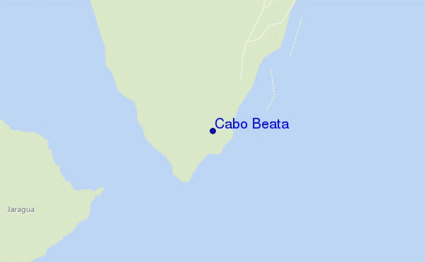 mapa de localização de Cabo Beata