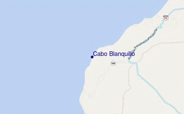 mapa de localização de Cabo Blanquillo