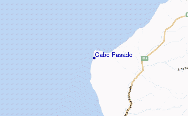 mapa de localização de Cabo Pasado