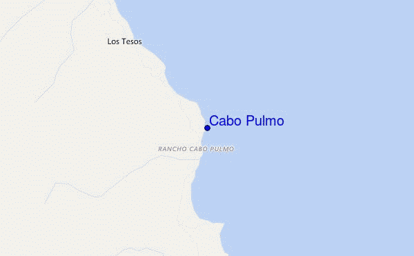 mapa de localização de Cabo Pulmo