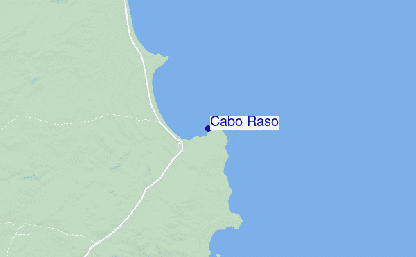 mapa de localização de Cabo Raso