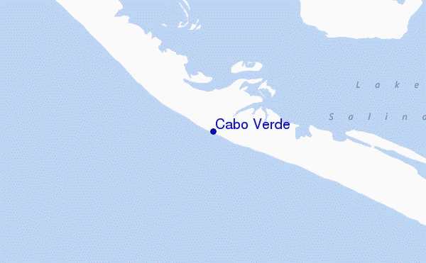 mapa de localização de Cabo Verde
