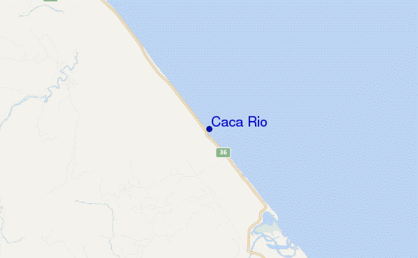 mapa de localização de Caca Rio
