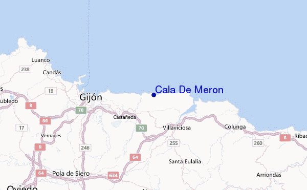 Cala De Meron Location Map
