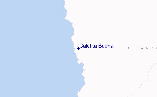 mapa de localização de Caletita Buena